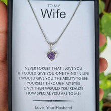 Titanic purple heart dream pendant