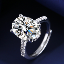 Diamond look Luxury quality zircon ring adjustable