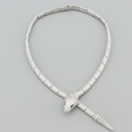 Branded Diamond cut Luxury necklace box packed