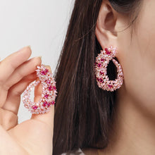 ZIRCON STONES HIGHLY FINISHED  LUXURY EARRINGS