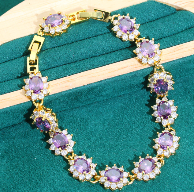 AMETHYST GOLD LOOK EXCLUSIVE AND LUXURY SET