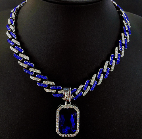 Luxury cuban look pendant exclusive quality