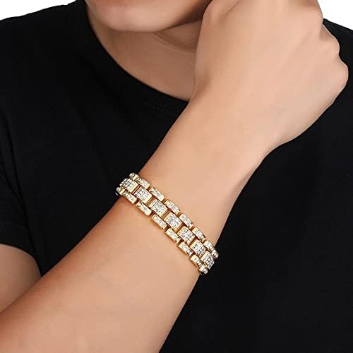 Mens exclusive cuban gold plated bracelet