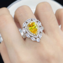 The citrine diamond cut luxury ring