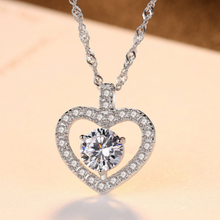 HEART THEME DIAMOND CUT LUXURY PENDANT WITH CHAIN AND BOX