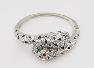 PANTHER STYLE BRAND LOOK HIGHLY FINISHED LUXURY BANGLE ADJUSTABLE