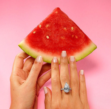 Luxury wear high quality zircon ring