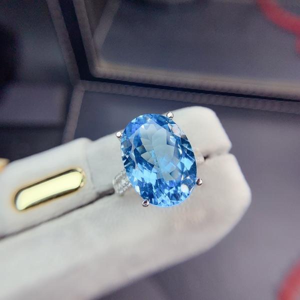 Aqua theme luxury finish adjustable ring