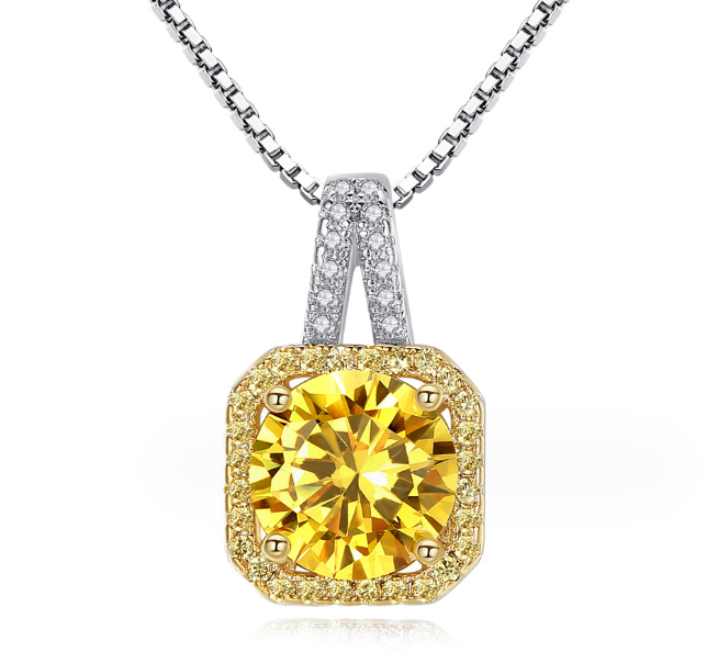 Luxury gold mix exclusive pendant with free box packaging