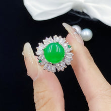 emerald dream luxury ring adjustable