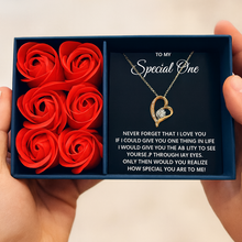 Rose Box heart theme luxury pendant