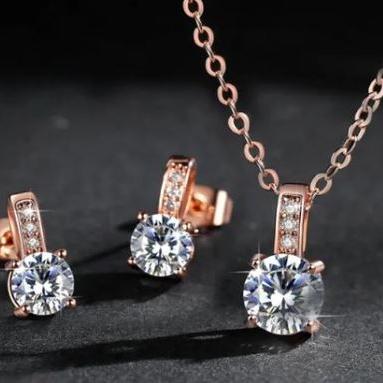 ROSE DIAMOND CUT LUXURY SET WITH BOX PACKING