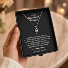 Purple dream pendant with note box
