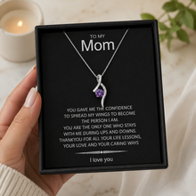 Purple dream pendant with note box