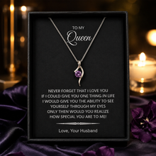 Purple dream pendant with note box