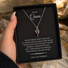 Purple dream pendant with note box