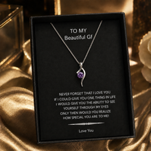 Purple dream pendant with note box