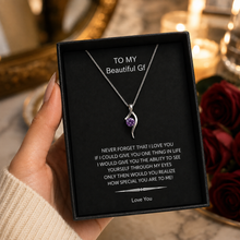 Purple dream pendant with note box