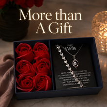 Rose box luxury gift pendant and bracelet