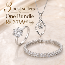 Bundle gift offer pendant chain bracelet and ring