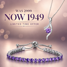 Best seller purple velora pendant and adjustable bracelet deal!