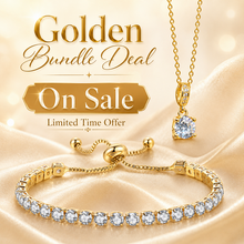 Best seller gold look pendant and adjustable bracelet deal!