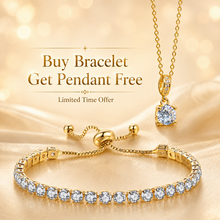 Best seller gold look pendant and adjustable bracelet deal!