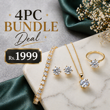 Gold plated diamond impression set