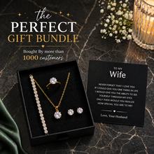 Gold plated diamond impression set
