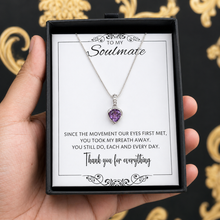 Titanic purple heart dream pendant