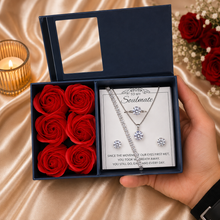 Rose box Diamond look luxury gift set complete