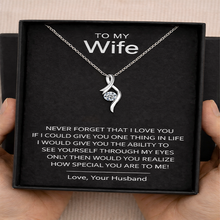 Ribbon pendant diamond look luxury