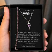 Best seller purple velora pendant and adjustable bracelet deal!