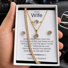 Gold plated diamond impression set