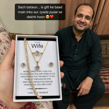 Gold plated diamond impression set