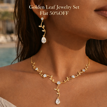 LEAF PATTERN GOLD PLATED SET