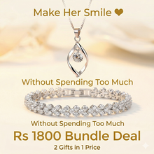 Clavicle deal Best Seller chain pendant and bracelet set with box