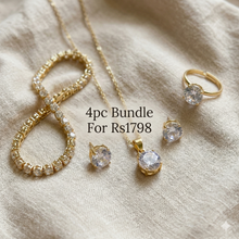 Gold plated diamond impression set