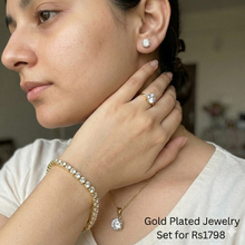 Gold plated diamond impression set
