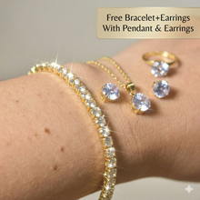 Gold plated diamond impression set