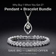 Clavicle deal Best Seller chain pendant and bracelet set with box