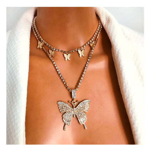 Butterfly choker set luxury finishing exclusive gift set