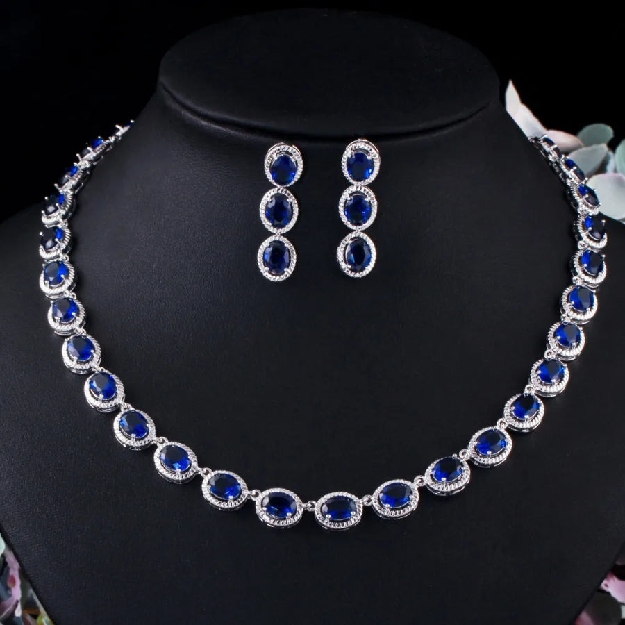 Exclusive quality luxury wear rhodium plated set
