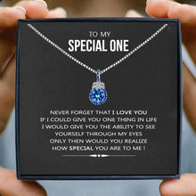 Blue Emotion Original Silver Pendant with chain with flower box