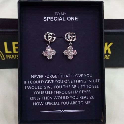 GUCCI BRANDED LUXURY EARRINGS SPECIAL BOX