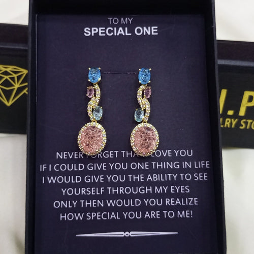 DESIGNER SERIES LUXURY WEAR ZIRCON EARRINGS