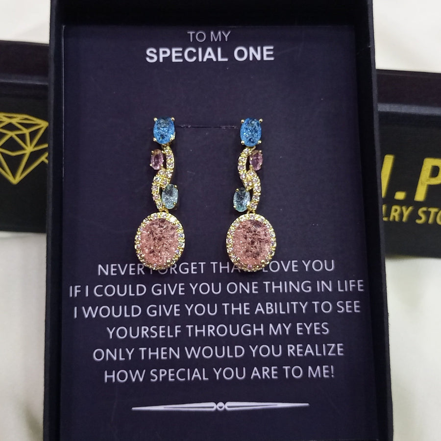 DESIGNER SERIES LUXURY WEAR ZIRCON EARRINGS