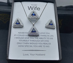 SAPPHIRE LOOK LUXURY SET WITH EXCLUSIVE BOX PACKING