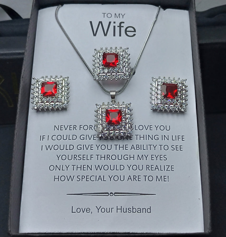 RUBY LOOK LUXURY SET WITH EXCLUSIVE BOX PACKING