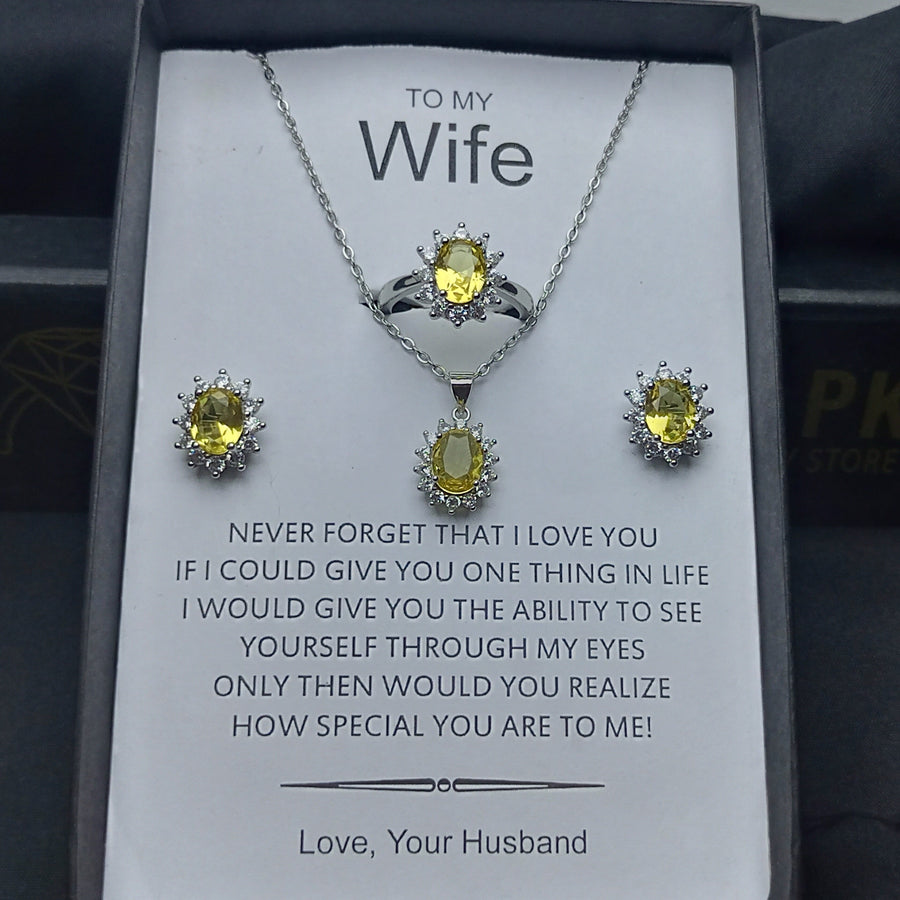 LUXURY DIAMOND LOOK EXCLUSIVE QUALITY SET WITH FREE BOX PACKING